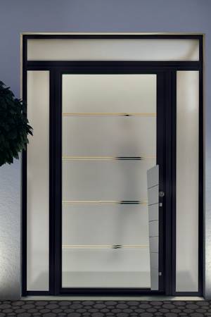 Porte d'entrée vitrée