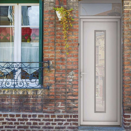 Porte d’entrée en PVC avec vitrage modèle Zetta